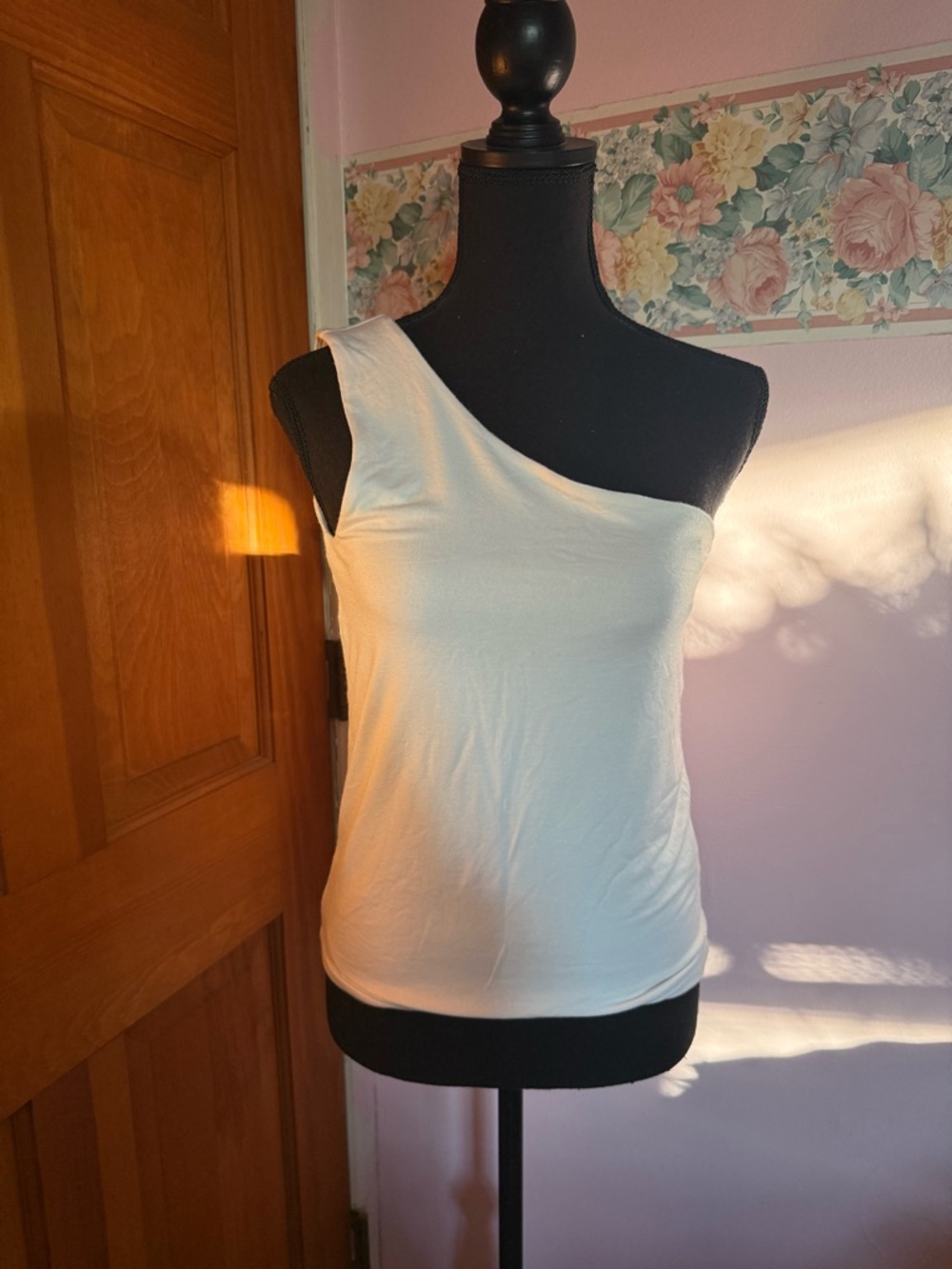 J. Crew Off the Shoulder White Tee